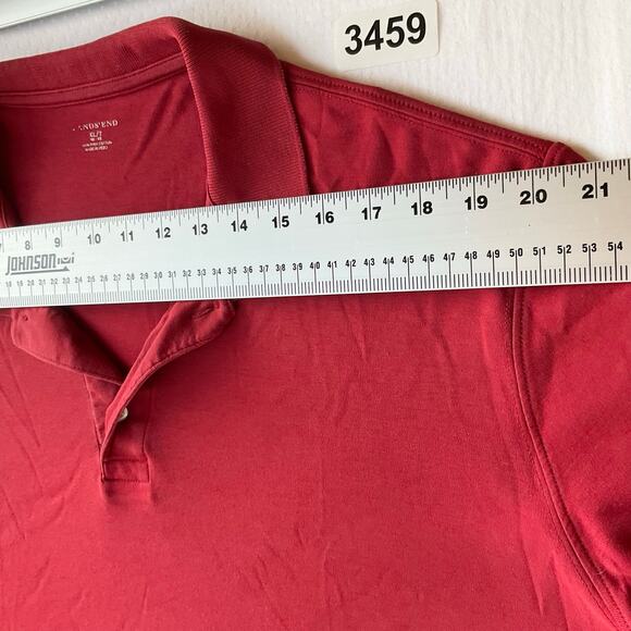 Land’s End Men’s Long Sleeve Polo Shirt Size XL (46-48) / Tall, Red - Picture 2 of 8
